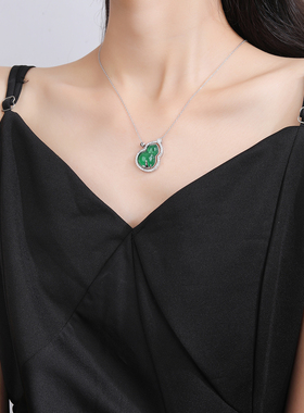 NOVES葫芦项链女新中式吊坠