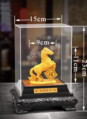 金马摆件 绒沙金工艺品 生肖马 4S店 送朋友开业礼品 祝马到成功