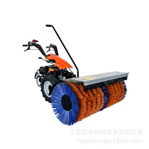 供应手推式扫雪机物业道路小型清雪车 全齿轮滚刷扫雪抛雪机 - 图3