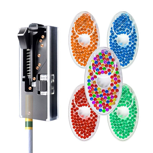 Горящие бусины дым черный лед