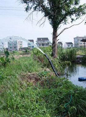 新款不锈钢浮水泵漂浮抽水泵电动浮筒潜水220v380v2寸3寸4寸增氧