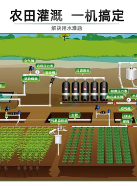 凌霄污水泵农用大功率化粪池抽粪泥浆排污泵小型灌溉抽水机潜水泵