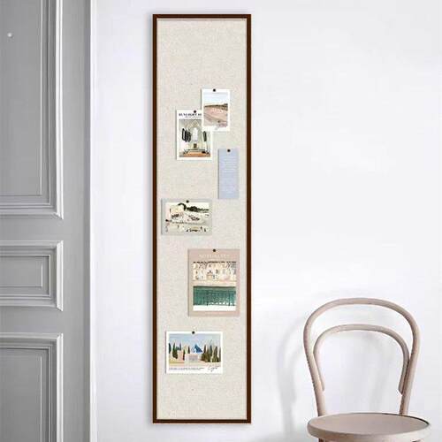 磁吸黑板毛毡墙贴背景墙墙免打孔留言板作品展示软木板照片装饰 - 图0
