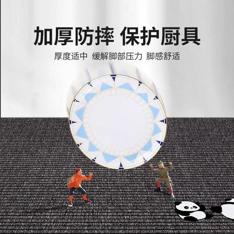 Kitchen floor mats are non-slip, oil-proof, wipeable and wash-free 2025 new dirt-resistant and waterproof mats, special household floor mats and carpets