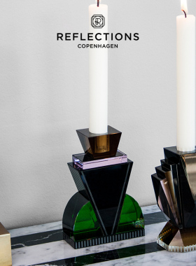 Reflections Copenhagen反射哥本哈根桌面摆件装饰北欧水晶烛台
