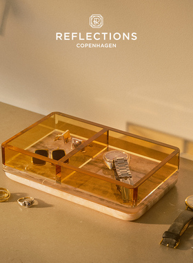 Reflections Copenhagen反射哥本哈根收纳置物装饰北欧水晶托盘