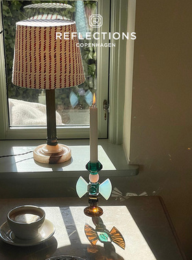 Reflections Copenhagen反射哥本哈根桌面摆件装饰北欧水晶高烛台