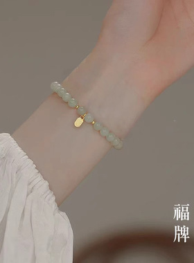 青釉手作极细珍珠手链女ins小众设计百搭高级感新款手串