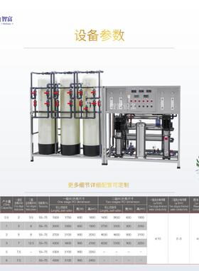 PVC二级RO反渗透水处理设备化妆品纯水机去离子软化水过滤器