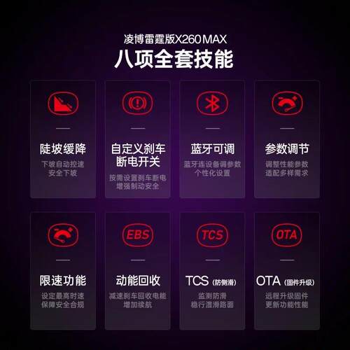 凌博X260MAX雷霆版控制器支持小牛九号极核保留原车功能通用直上 - 图0