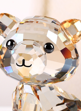 水晶老虎摆件12生肖动物模型高档装饰品可爱生日礼物女圣诞节礼物