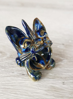 瓦猫陶艺猫咪动物摆件小猫茶宠马克杯主人杯干果碗创意茶洗伴手礼