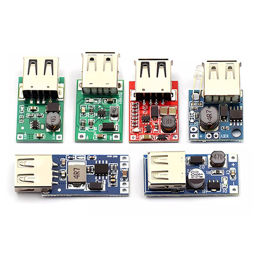 DC-DC升压稳压电源模块板USB供电电池升压板0.9V~5V升5V600MA - 图0