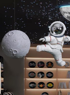 悬挂吊装创意宇航员太空人大型艺术摆件科技展览商业中心空间装饰