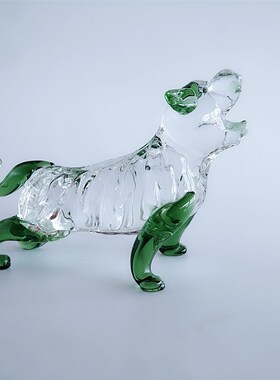 包邮水晶十二属相玻璃工艺品鼠牛虎兔龙蛇马羊猴鸡狗生肖家居摆件