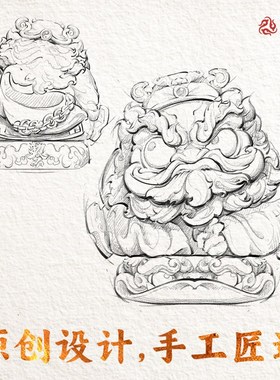 琢匠悟道系列钟馗摆件国风防小人办公室桌面装饰品镇宅铜手把件