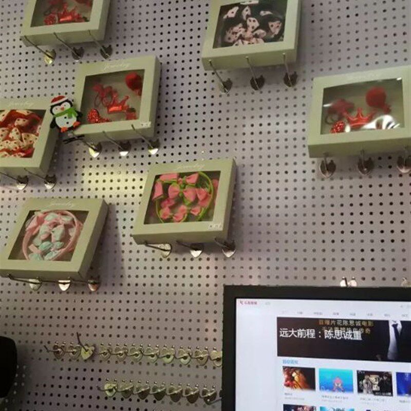 Hole plate hanger various accessories racks mobile phone boutique store accessories display rack hardware shelves universal orifice plate on the wall