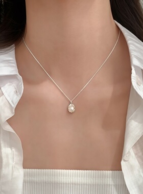 月售500+S999纯银珍珠轻奢毛衣链