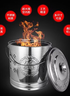 化宝桶大号烧纸桶聚宝烧钱佛具清明香火纸灰化钱过年火盆室外带盖
