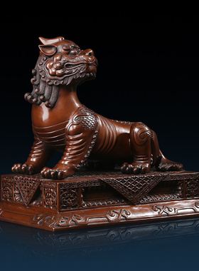 纯铜紫铜谛听摆件就书九华山地藏王坐骑瑞兽办公室家居开业礼品