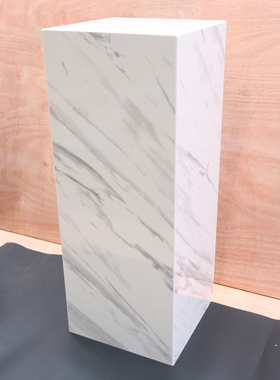 人造爵士白大理石摆台落地基座酒店展厅样板房艺术品摆件展示底座