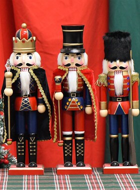 轻奢创意胡桃夹子木偶士兵摆件公仔玩偶欧式客厅儿童房家居摆设