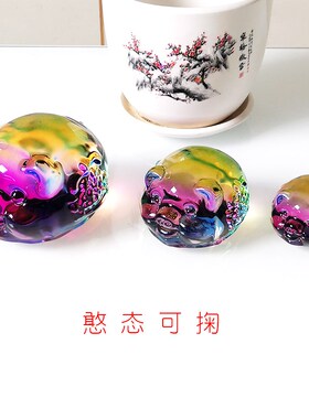 水晶小猪摆件水晶工艺礼品摆饰桌面摆设创意家居玄关摆件开业礼品