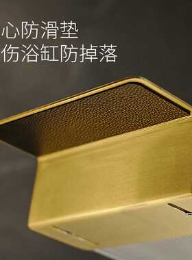 卫生间泡澡洗澡间浴盆亚克力收纳架子透明伸缩支架浴室浴缸置物架