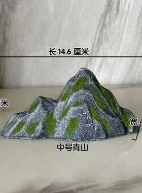 玻璃钢仿真青苔假山石头雪山流水微景观鱼缸造景玄关书桌装饰摆件