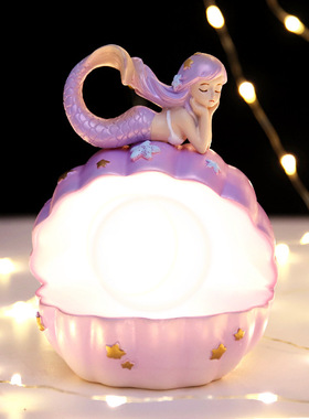 猫咪摆件卡通装饰小夜灯星星灯女生儿童 圣诞生日礼物少女心礼品