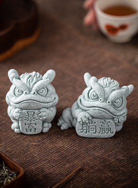 创意可爱个性招财暴富金蟾茶宠摆件可养办公茶几桌面造景装饰品