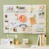 No punching household hole board wall dormitory kitchen bathroom wall storage rack partition wall hanging storage shelf with