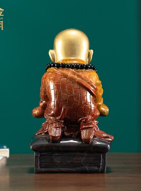 《心想事成》铜金岁月黄铜摆件工艺品铜器新中式家居客厅玄关装饰