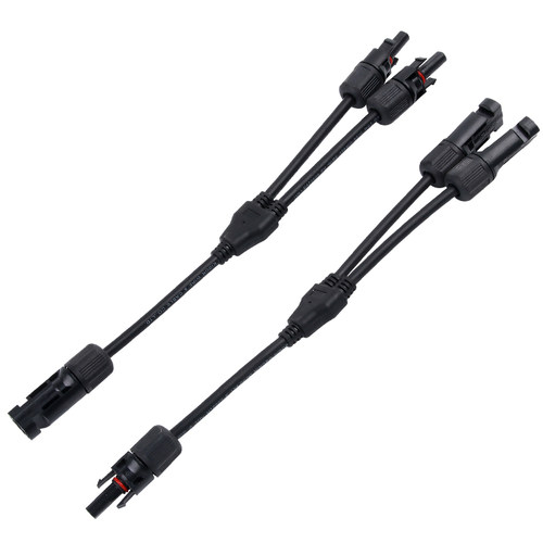 MC4太阳能光伏连接器Y型四通插头电池板组件并联接头一分三转接头 - 图3