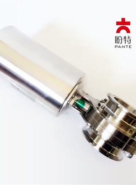 盼特304不锈钢头快装气动蝶阀D681X卫生级卡箍式阀门卡盘碟阀新款