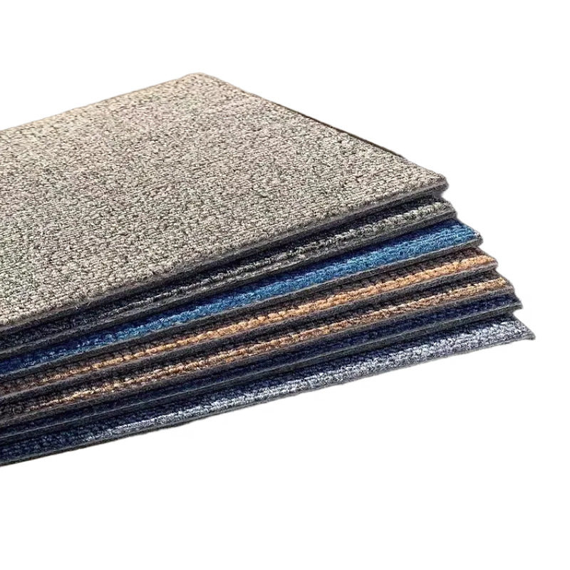 B1 flame retardant thickened non-woven base carpet tiles office billiard hall gym school hotel splicing tiles
