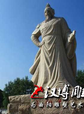 玻璃钢仿铜戚继光雕塑景观园林铸铜古代名人塑像铜雕历史人物定制