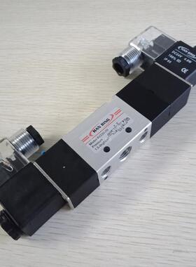 三位五通电磁阀4V230E中泄4V230C-06中停中封AC220V4V230P/DC24V