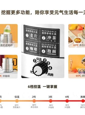 北欧欧慕NSH05便携式电水壶 110V可折叠设计 0.55L智能控温不锈钢