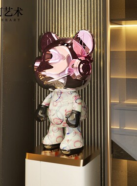 【官方正品】叮咚熊暴力熊客厅摆件电视柜落地装饰家居饰品工艺品