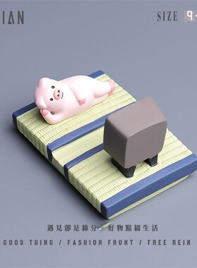 遇见丨手机支架创意可爱桌面车载摆件手工手绘有趣礼品礼物装饰