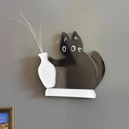 猫咪胡须收纳盒小猫毛发收藏瓶纪念猫须胡子收集器冰箱贴宠物用品 - 图2