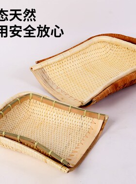 纯手工柳编簸箕藤编竹编簸箕农用家用老式大中小号柳条簸箕笸箩筐