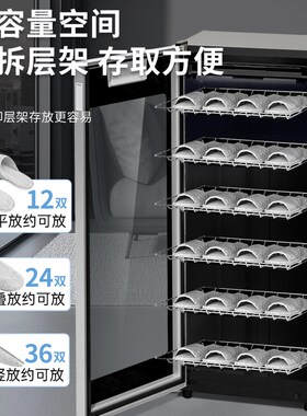 商用消毒鞋柜美容院立式大容量足浴馆酒店民宿毛巾拖鞋烘干消毒柜