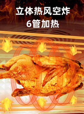 多功能空气炸烤箱家用小型大容量风炉2024新款空气炸锅烤箱一体机