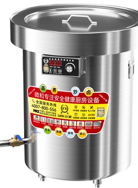 电热煮面炉商用304锅多功能熬高汤煮粥卤肉烧水螺蛳粉双头煮面桶