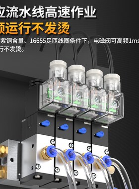 气动电磁控制阀24V电磁电阀一进一出二位三通3v21008气缸控制器