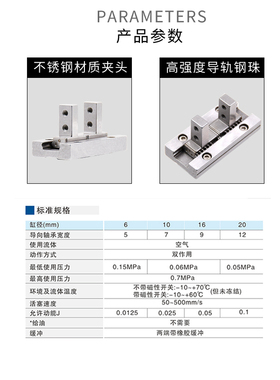 气动手指气缸机械手小型夹爪平行MHZ2/L2-16D/10D20D25D32D40DS6D