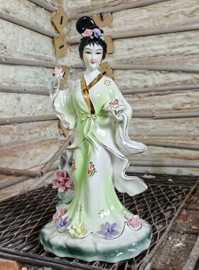 陶瓷百花仙子,花神,铁扇公主,花篮仙女神像