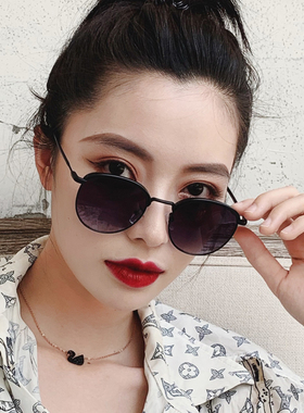 2021新款墨镜女士太阳镜ins复古网红个性眼镜韩版开车偏光镜潮流